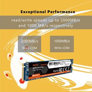 MMOMENT NVMe M.2 2280 PCIe Gen 3x4, Solid State Drive Internal SSD (256GB)