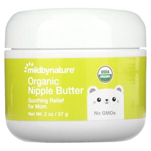 organic nipple butter, 2 oz (57 g), mild by nature