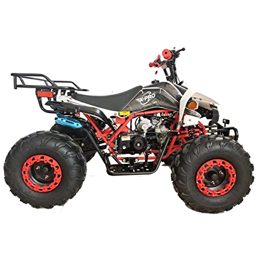 X-PRO 125cc ATV with Automatic Transmission w/Reverse, LED Headlights, Big 19"/18" Tires! (Black, Factory Package)