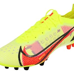 Nike Vapor 14 Elite AG Mens Football Boots CZ8717 Soccer Cleats (UK 12 US 13 EU 47.5, Volt Bright Crimson Black 760)