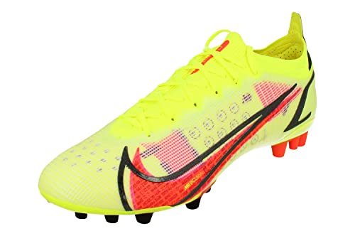 Nike Vapor 14 Elite AG Mens Football Boots CZ8717 Soccer Cleats (UK 12 US 13 EU 47.5, Volt Bright Crimson Black 760)