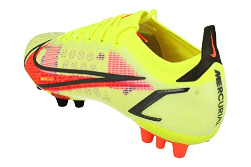 Nike Vapor 14 Elite AG Mens Football Boots CZ8717 Soccer Cleats (UK 12 US 13 EU 47.5, Volt Bright Crimson Black 760)