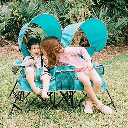 Baby Delight Go with Me Duo Deluxe Portable Chair | for Kids | Double Seat | Indoor and Outdoor | Teal