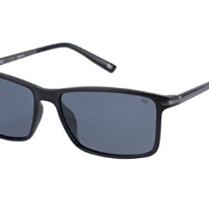 Caterpillar Precision 8506 Men's Polarized Square Sunglasses, Matte Black, 58 mm