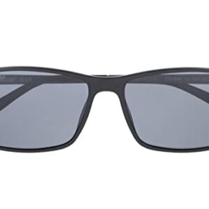 Caterpillar Precision 8506 Men's Polarized Square Sunglasses, Matte Black, 58 mm