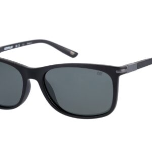 Caterpillar Precision 8510 Men's Polarized Square Sunglasses, Matte Black, 57 mm