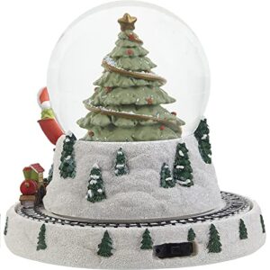 Precious Moments 221106 Believe in The Magic of Christmas LED Musical Rotating Resin/Glass Snow Globe