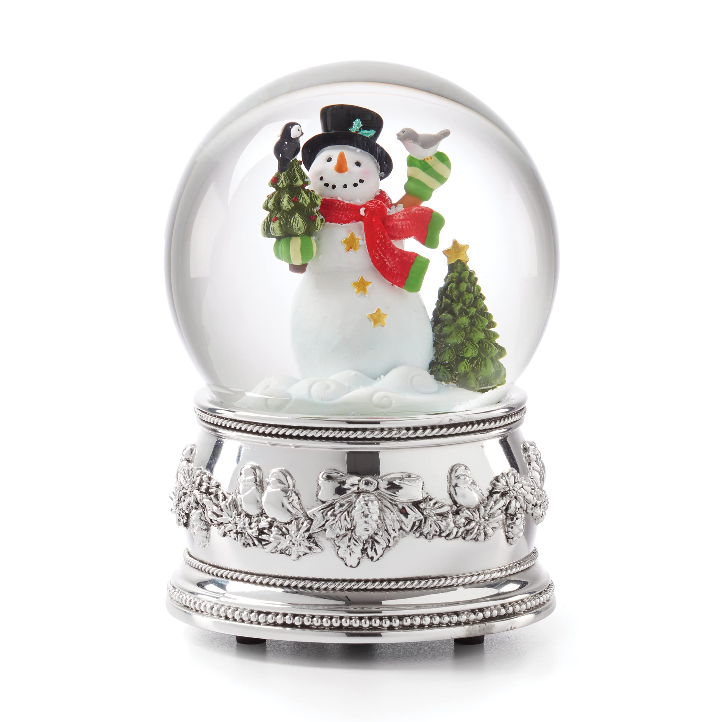 Reed & Barton Snowman Musical Snow Globe, 2.15, Multi