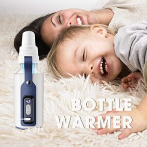 NICE PAPA Portable Bottle Warmer, Baby Bottle Warmer with LCD Display, Bottle Warmer On The Go, USB Bottle Warmer for 8oz Narrow Baby Bottles