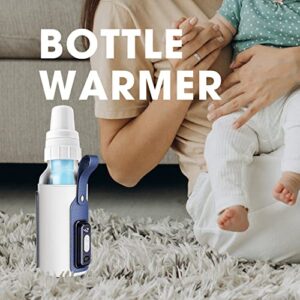 NICE PAPA Portable Bottle Warmer, Baby Bottle Warmer with LCD Display, Bottle Warmer On The Go, USB Bottle Warmer for 8oz Narrow Baby Bottles