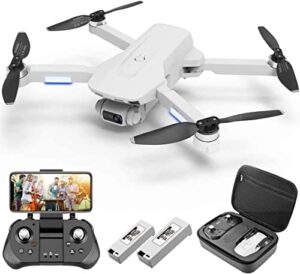 4drc f8 gps drone with 4k camera for adults,5g fpv live video rc quadcopter,brushless motor drone for beginners, with auto return home, follow me,waypoint fly,2 batteries,carrying case