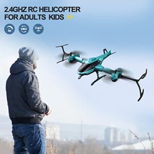 4DRC V10 Drone with 1080P HD Camera for Kids Adults,Helicopte Mini Foldable RC Quadcopter WIFI FPV Live Video for beginners,3D Flips, Gestures Selfie, Altitude Hold, Waypoint Fly,One Key Start, 2 Batteries