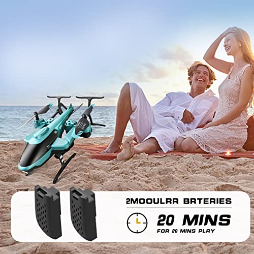 4DRC V10 Drone with 1080P HD Camera for Kids Adults,Helicopte Mini Foldable RC Quadcopter WIFI FPV Live Video for beginners,3D Flips, Gestures Selfie, Altitude Hold, Waypoint Fly,One Key Start, 2 Batteries