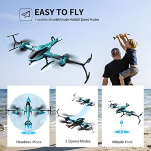 4DRC V10 Drone with 1080P HD Camera for Kids Adults,Helicopte Mini Foldable RC Quadcopter WIFI FPV Live Video for beginners,3D Flips, Gestures Selfie, Altitude Hold, Waypoint Fly,One Key Start, 2 Batteries