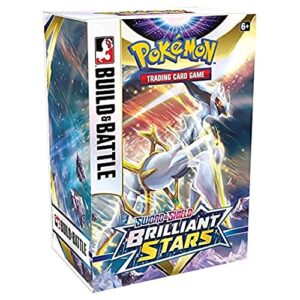 pokemon sword and shield brilliant stars build and battle box - 4 booster packs