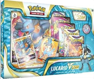 pokemon lucario vstar premium collection box - 6 booster packs