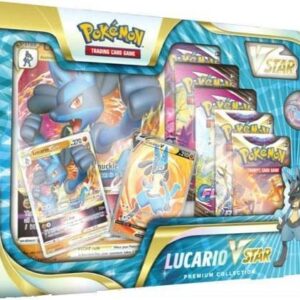 Pokemon Lucario Vstar Premium Collection Box - 6 Booster Packs