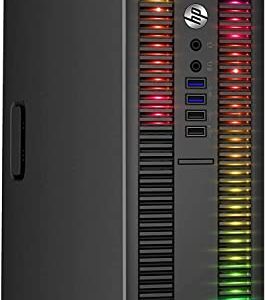 HP ProDesk Desktop RGB Lights Computer Intel Core i5 4570 3.2 GHz 8GB RAM 256GB SSD Win 10 Pro WiFi, Gaming PC Keyboard, Mouse(Renewed)