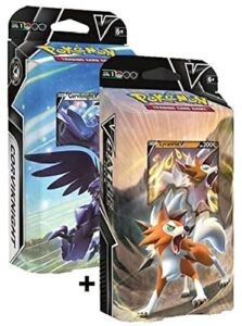 pokemon 2022 battle both theme decks lycanroc v & corviknight v - 60 cards each …