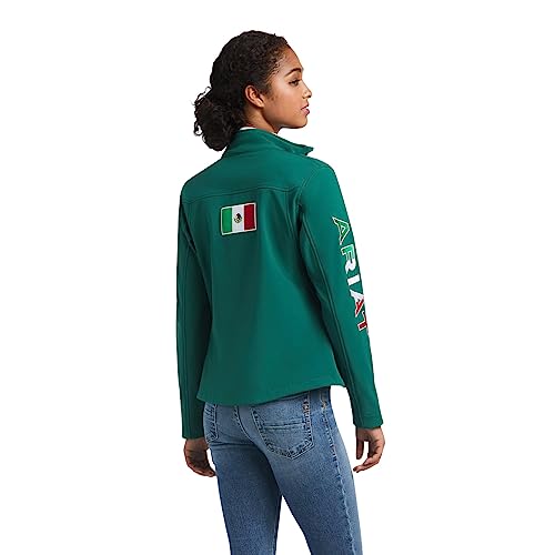 ARIAT Women's Team Softshell Mexico Jacket, Verde