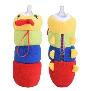 HEEPDD Baby Milk Bottle Cover, Soft Stuffed Caterpillar Baby Feeding Bottle Pouch Milk Bottle Thermal Bags for Kids Baby Toddler Infant