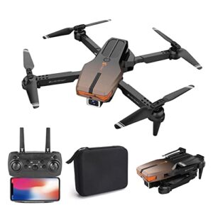 foldable drone for adults/teenager, rc quadcopter drone with 4k profesional hd camera, intelligent aircraft with infrared obstacle avoidance, wifi fpv live video, one-key return, app control (dual camera)