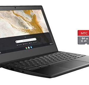 Lenovo Chromebook 11" HD Laptop, AMD A-Series A6 Processor, AMD Radeon Graphics, 4GB DDR4 Memory, 96GB Storage (32GB eMMC+MTC 64GB Flash Memory), Long-Lasting Battery, Chrome OS, Onyx Black