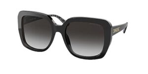 manhasset mk2140 30058g 55mm black/grey gradient square sunglasses for women + bundle with designer iwear eyewear kit