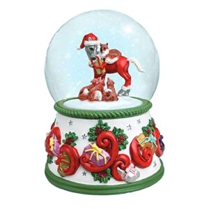 breyer horses 2022 holiday collection | musical snow globe - forest friends | model #700243