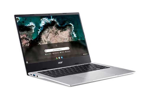 Acer Chromebook 514 Laptop | 14" FHD Display | MediaTek Kompanio 828 Octa-Core Processor | 8GB RAM | 64GB eMMC | Wi-Fi 6 | Backlit KB | Chrome OS | Up to 15 Hours Battery Life | CB514-2H-K7GF,Silver