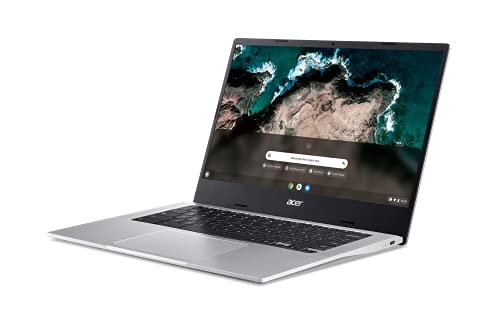 Acer Chromebook 514 Laptop | 14" FHD Display | MediaTek Kompanio 828 Octa-Core Processor | 8GB RAM | 64GB eMMC | Wi-Fi 6 | Backlit KB | Chrome OS | Up to 15 Hours Battery Life | CB514-2H-K7GF,Silver