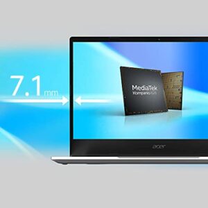 Acer Chromebook 514 Laptop | 14" FHD Display | MediaTek Kompanio 828 Octa-Core Processor | 8GB RAM | 64GB eMMC | Wi-Fi 6 | Backlit KB | Chrome OS | Up to 15 Hours Battery Life | CB514-2H-K7GF,Silver