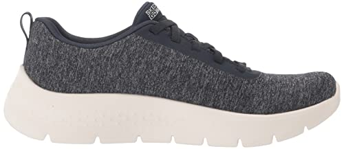 Skechers Women's GO Walk Flex-Dazzling Smile Sneaker, Navy, 6