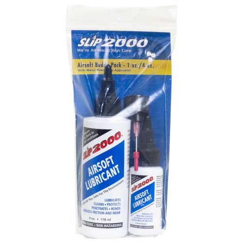 Slip 2000 Airsoft Lubricant Buddy Pack 1 oz. / 4 oz. with Metal Needle tip applicator