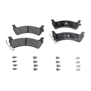 SureStop Rear Brake Disc and Pad Kit 2-Wheel Set Compatible With 1994-1998 Jeep Grand Cherokee Semi-Metallic, 5 Lugs, Cast Iron