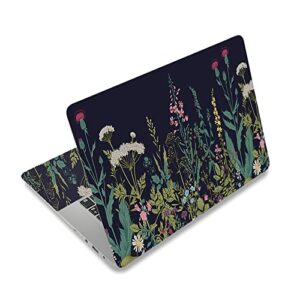 aimsa laptop skin sticker decal, 12 13 13.3 14 15 15.4 15.6 inch laptop art decal protector notebook netbook pc 15.6" universal vinyl cover, flowers plants