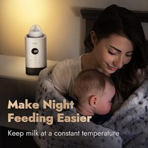 Papablic Baby Bottle Warmer Pro with Unique Prevent Overheating System, Milk Warmer for Breastmilk and Formula, with Digital Timer and Automatic Shut-Off