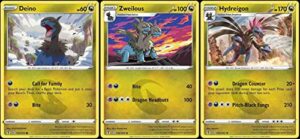 hydreigon 115/203 - evolving skies - foil - evolution pokemon card lot - dragon