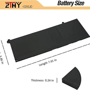 ZTHY 41Wh G91J0 Battery Replacement for Dell Latitude 3320 3330 3420 3520 Inspiron 3510 3511 3515 3520 3525 3530 5320 5330 5410 5415 5418 5518 5430 5435 7415 7420 2-in-1 Vostro 5620 5625 V6W33 TN70C