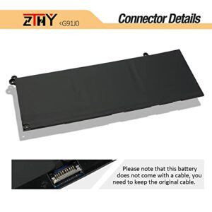 ZTHY 41Wh G91J0 Battery Replacement for Dell Latitude 3320 3330 3420 3520 Inspiron 3510 3511 3515 3520 3525 3530 5320 5330 5410 5415 5418 5518 5430 5435 7415 7420 2-in-1 Vostro 5620 5625 V6W33 TN70C