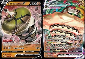sandaconda - vmax & v - 090/198 chilling reign - pokemon ultra rare card lot