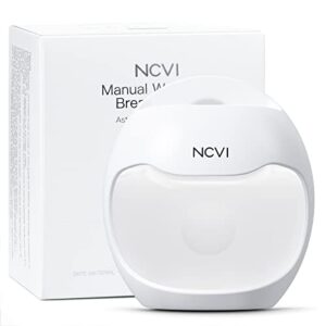 ncvi manual wearable breast pump | breastmilk collector, hands-free & portable, natural expression, breast feeding essentials | astronaut series, 1pc