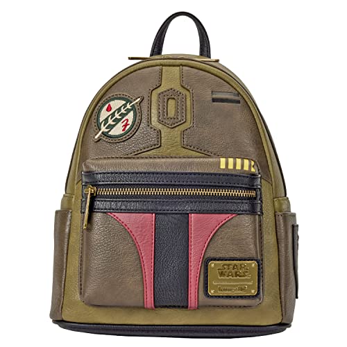 Loungefly Star Wars Boba Fett Original Cosplay Womens Double Strap Shoulder Bag Purse