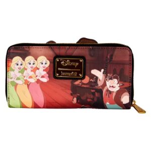 Loungefly Disney Villains Scene Gaston Zip-Around Wallet Beauty And The Beast One Size