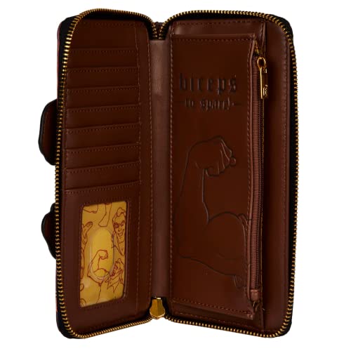 Loungefly Disney Villains Scene Gaston Zip-Around Wallet Beauty And The Beast One Size