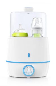 bottle warmer baby bottle warmer, portable bottle warmer for breastmilk formula bottle food heater double bottle warmer with timer & lcd display bpa-free accurate temperature control