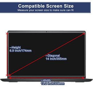 Screen Protector for 14" Dell Inspiron 14/Dell Latitude 14/Dell Vostro 14/Dell Precision 14, Eye Protection Anti Blue Light Glare Screen Filter, Anti Fingerprint