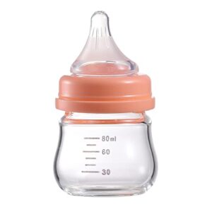 fdbtl baby bottle glass natural anti-colic bottles closer to breastfeeding for newborn babies infant 0m+ 3oz