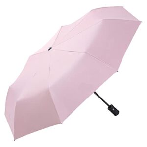 automatic travel umbrellas women men, unisex (pink)