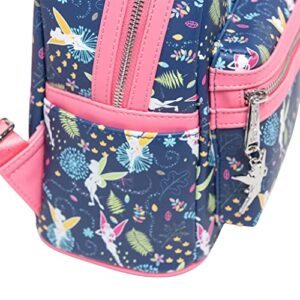 Loungefly Women's Disney Pink Tinkerbell Glow in the Dark Allover Print Backpack